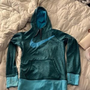 Xs blue hoodie with thumb holes
